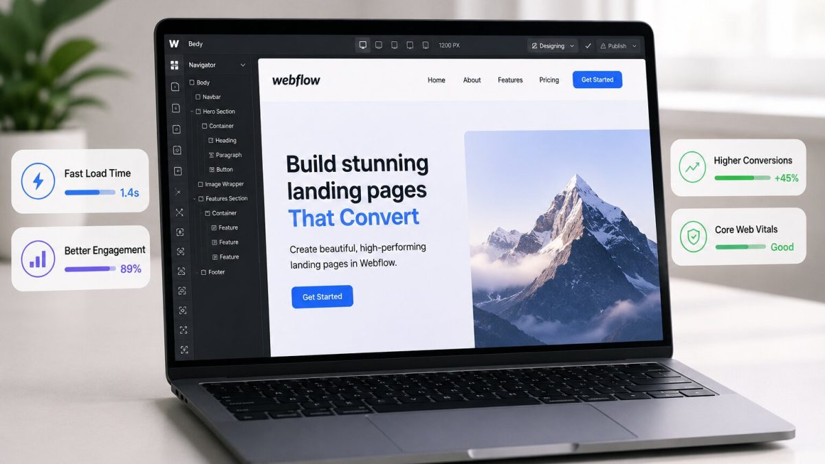 Why Fast Webflow Landing Pages Improve Engagement 