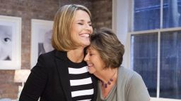Nancy Guthrie, the 84-year-old mother of U.S. journalist and television host Savannah Guthrie, who went missing from her home in Tucson, Arizona , U.S. February 1, 2026, embraces Savannah in an undated photograph.