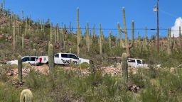 Law enforcement vehicles were seen in a desert area near West Ajo Way and South La Cholla Boulevard in Arizona, according to the Pima County Sheriff’s Department.
