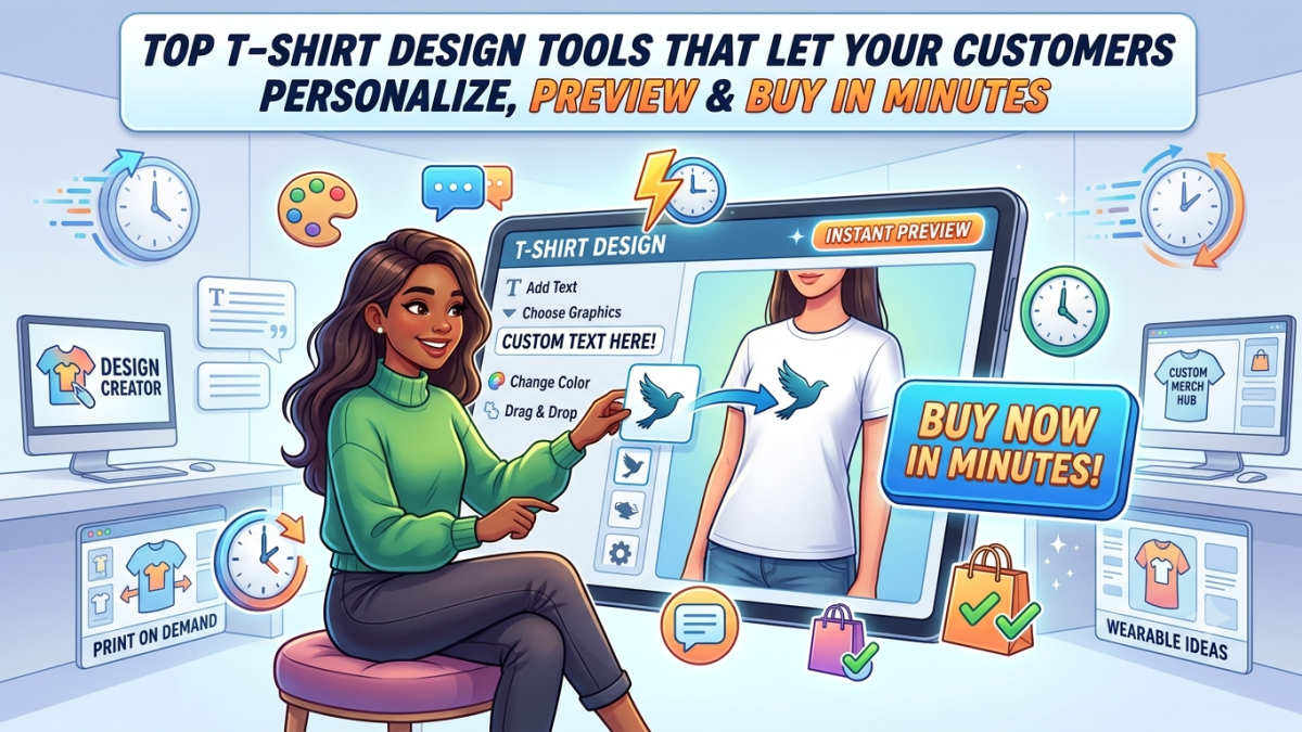 Top T-Shirt Design Tools That Let Your Customers Personalize, Preview & Buy in Minutes