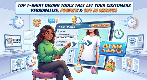 Top T-Shirt Design Tools That Let Your Customers Personalize, Preview & Buy in Minutes